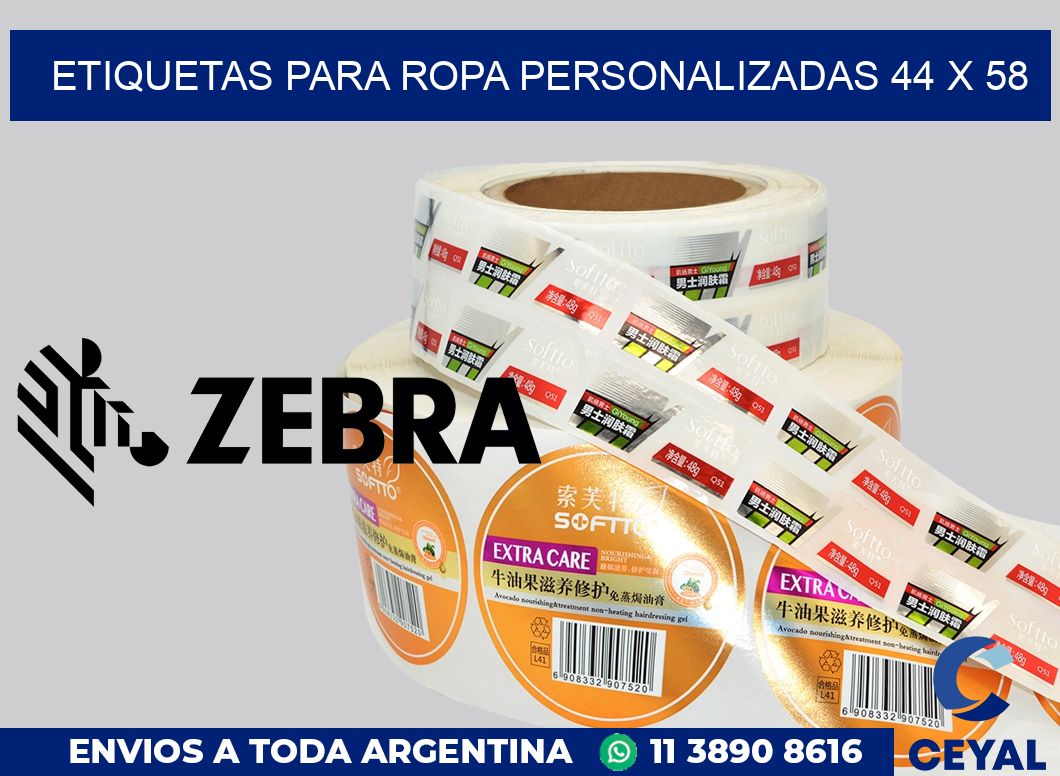 etiquetas para ropa personalizadas 44 x 58