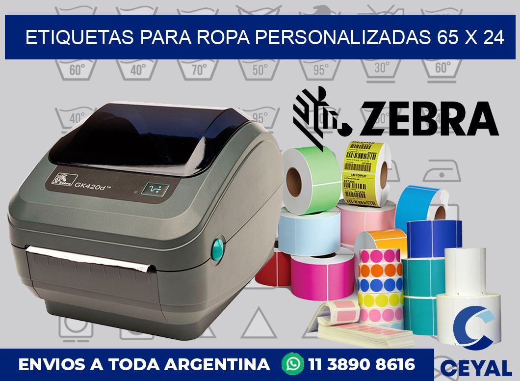 etiquetas para ropa personalizadas 65 x 24