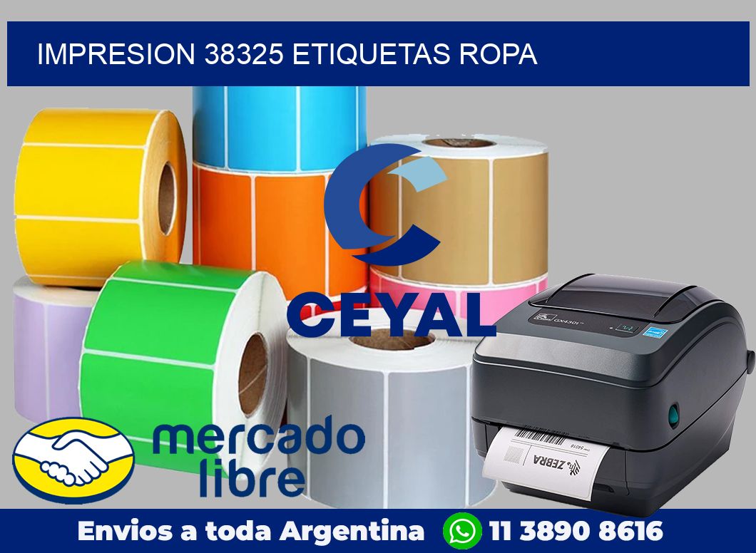 impresion 38325 etiquetas ropa