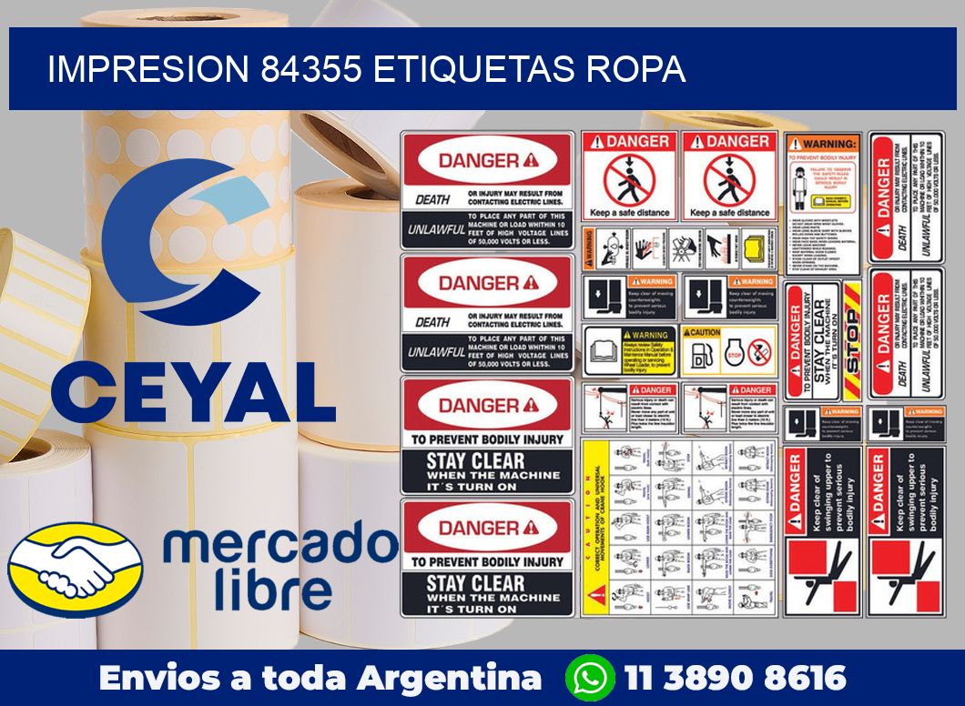 impresion 84355 etiquetas ropa
