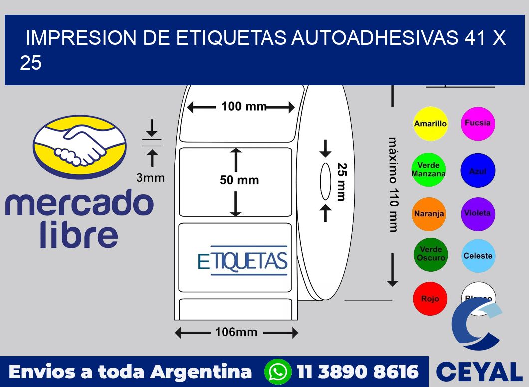 impresion de etiquetas autoadhesivas 41 x 25