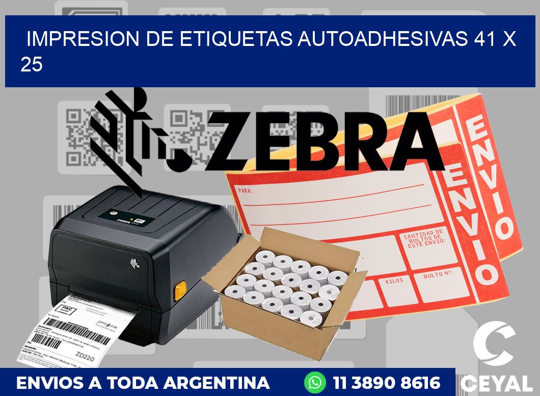 impresion de etiquetas autoadhesivas 41 x 25