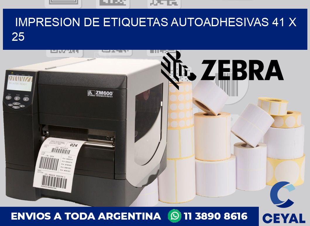 impresion de etiquetas autoadhesivas 41 x 25