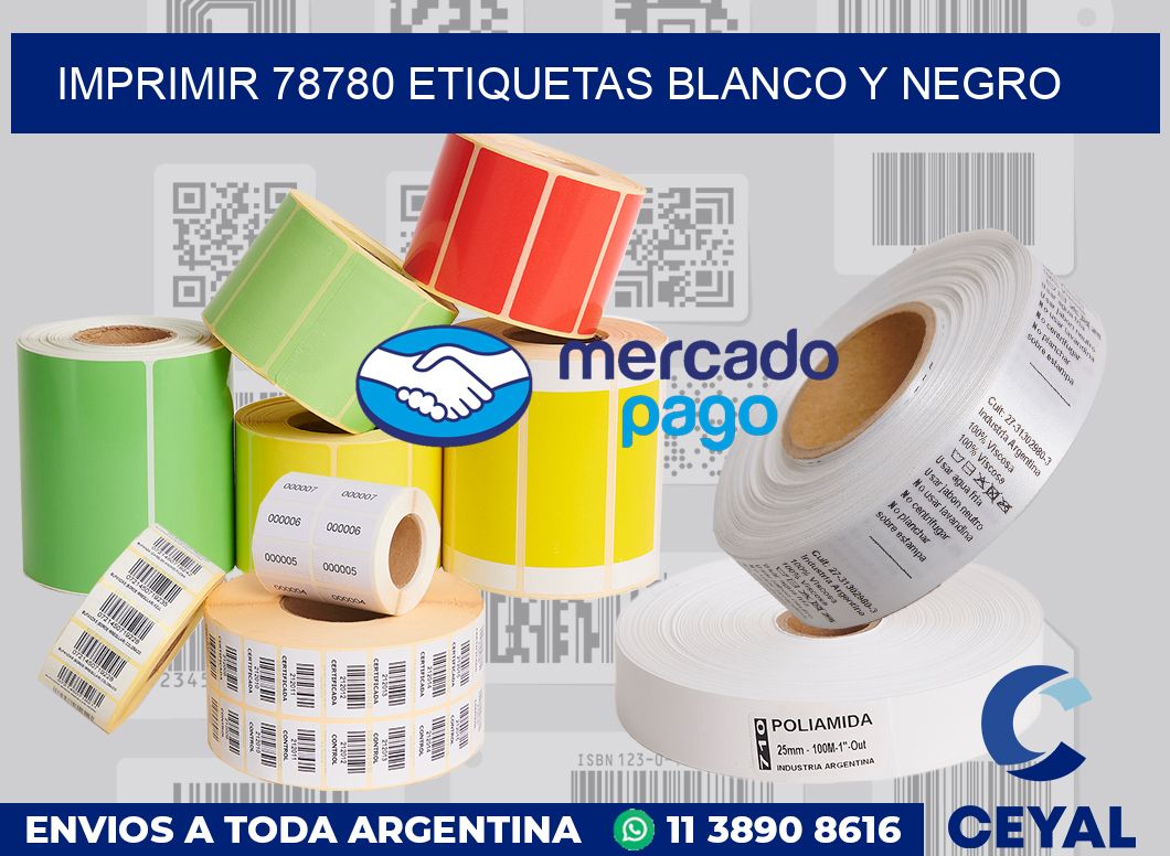 imprimir 78780 etiquetas blanco y negro