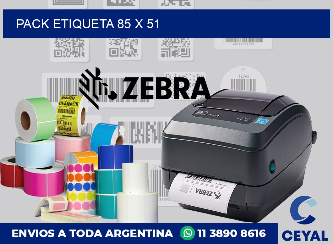 pack etiqueta 85 x 51