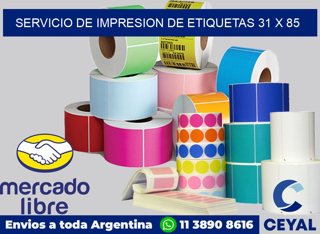 servicio de impresion de etiquetas 31 x 85