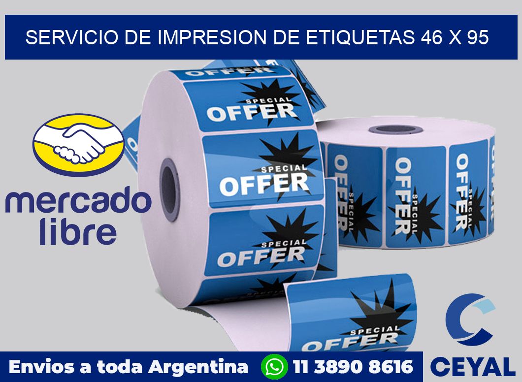 servicio de impresion de etiquetas 46 x 95