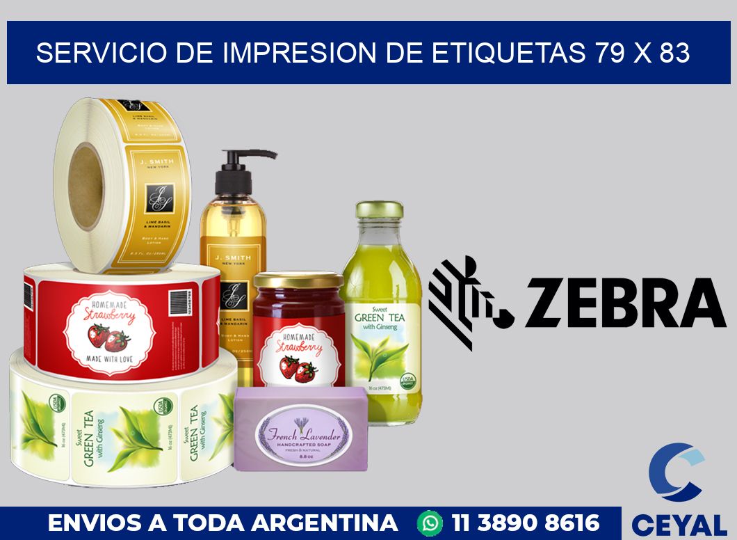 servicio de impresion de etiquetas 79 x 83