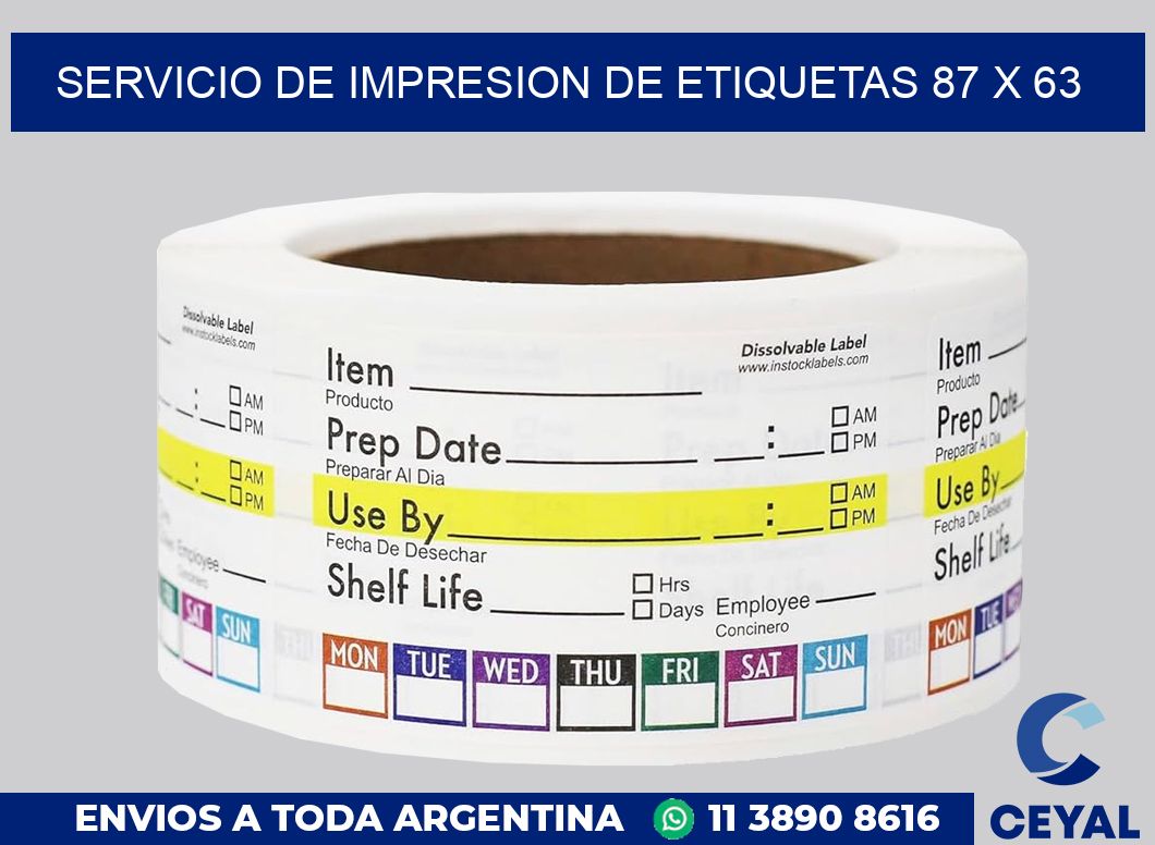 servicio de impresion de etiquetas 87 x 63
