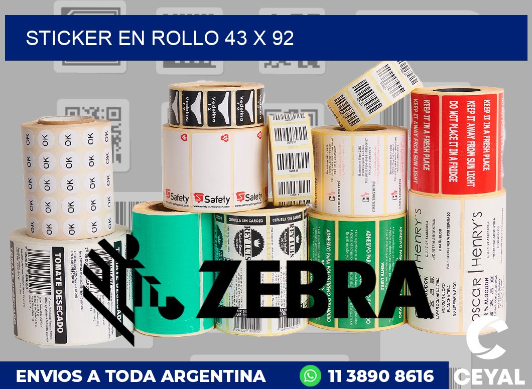sticker en rollo 43 x 92