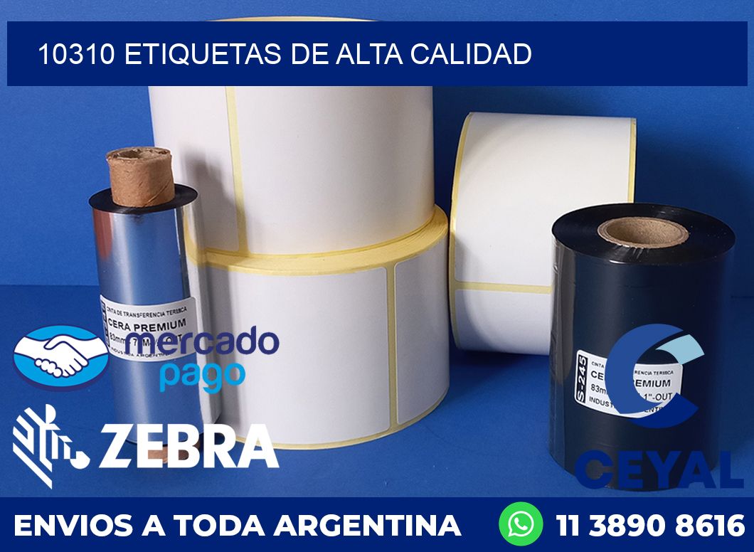 10310 ETIQUETAS DE ALTA CALIDAD