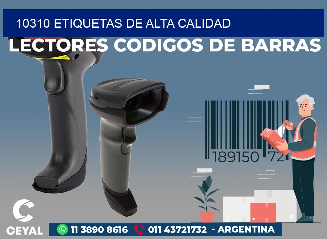 10310 ETIQUETAS DE ALTA CALIDAD
