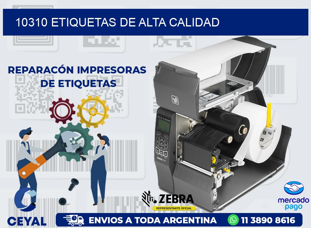 10310 ETIQUETAS DE ALTA CALIDAD