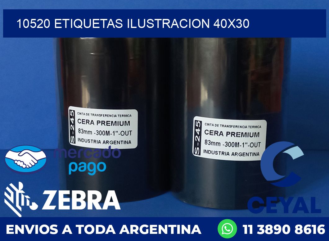 10520 ETIQUETAS ILUSTRACION 40X30