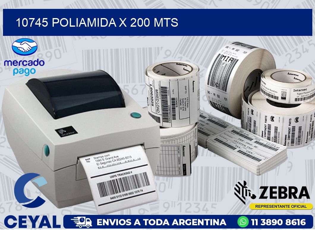 10745 POLIAMIDA X 200 MTS