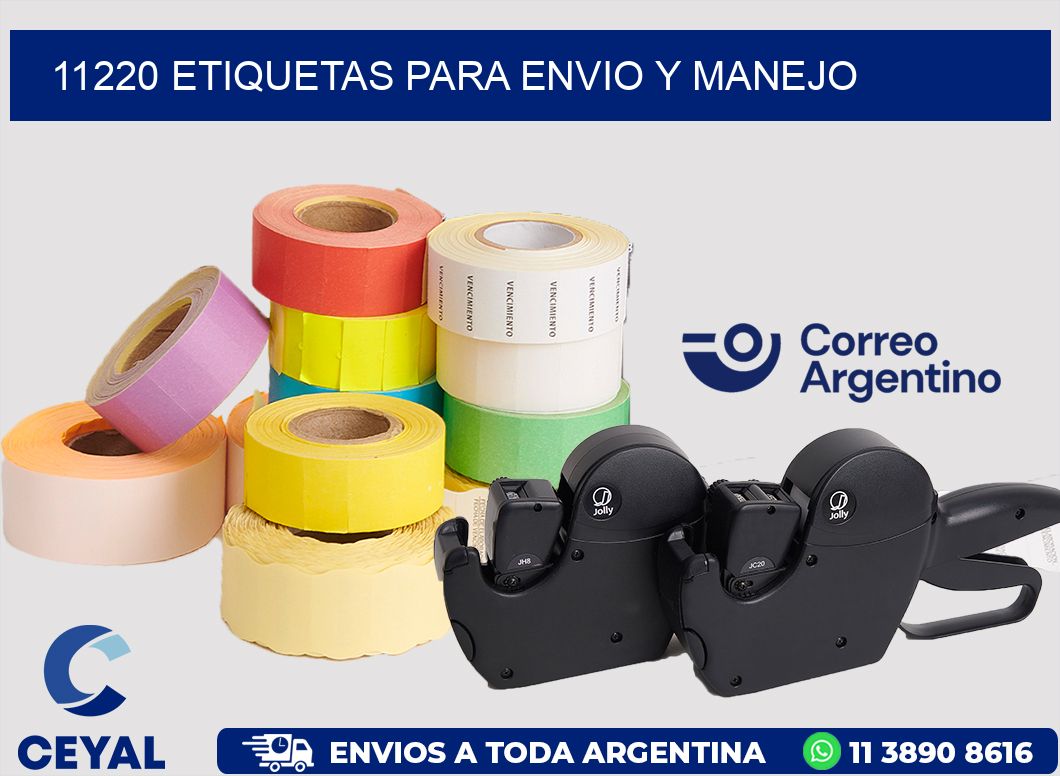 11220 ETIQUETAS PARA ENVIO Y MANEJO