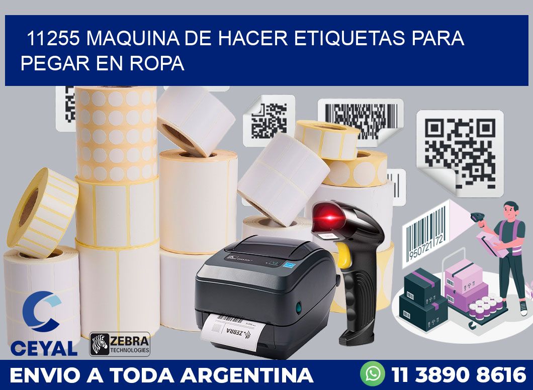 11255 MAQUINA DE HACER ETIQUETAS PARA PEGAR EN ROPA