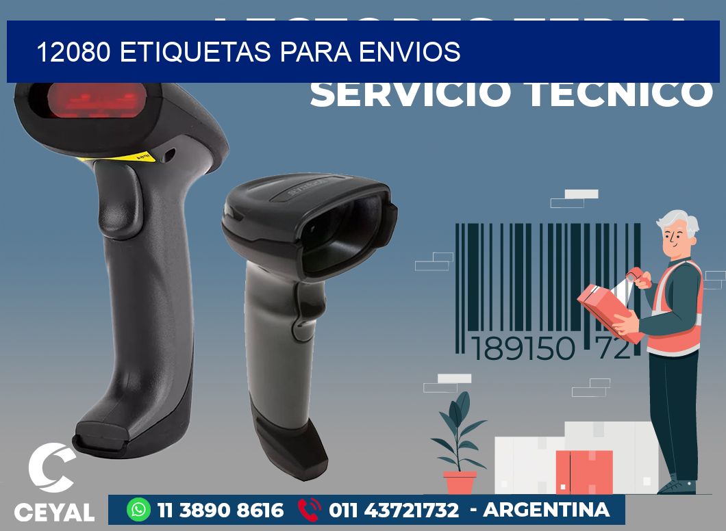 12080 ETIQUETAS PARA ENVIOS