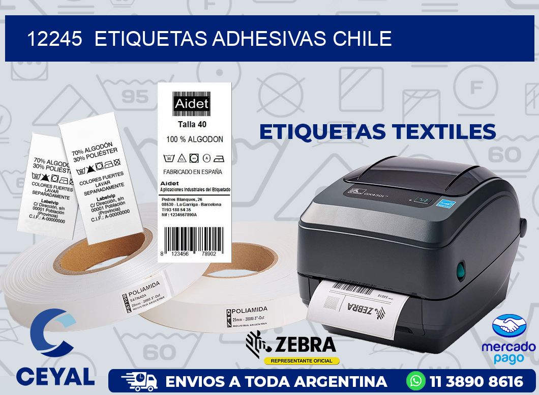 12245  ETIQUETAS ADHESIVAS CHILE