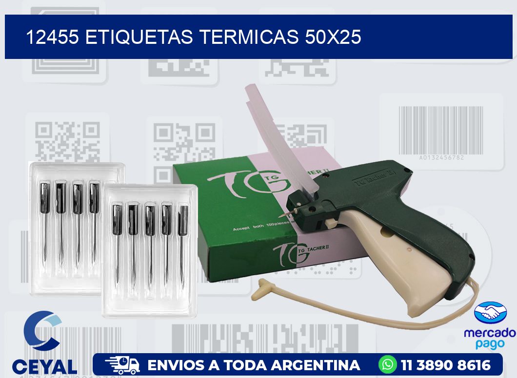 12455 ETIQUETAS TERMICAS 50X25