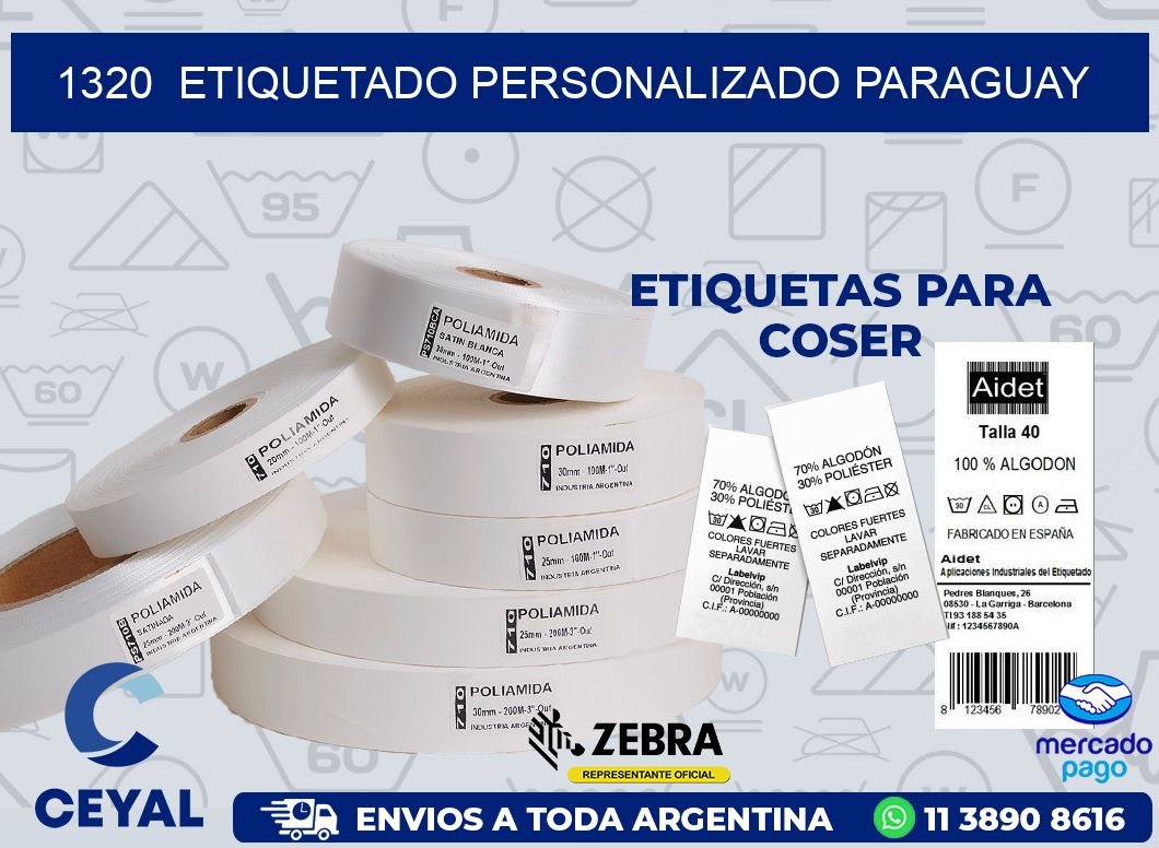 1320  ETIQUETADO PERSONALIZADO PARAGUAY