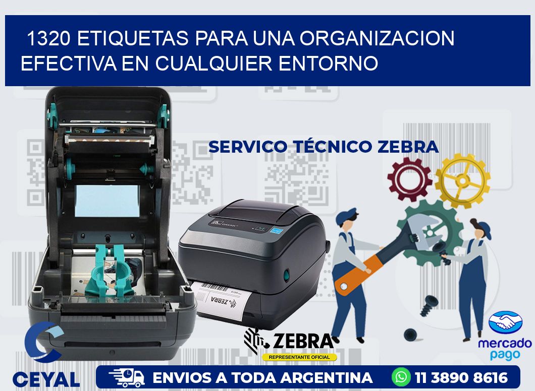 1320 ETIQUETAS PARA UNA ORGANIZACION EFECTIVA EN CUALQUIER ENTORNO