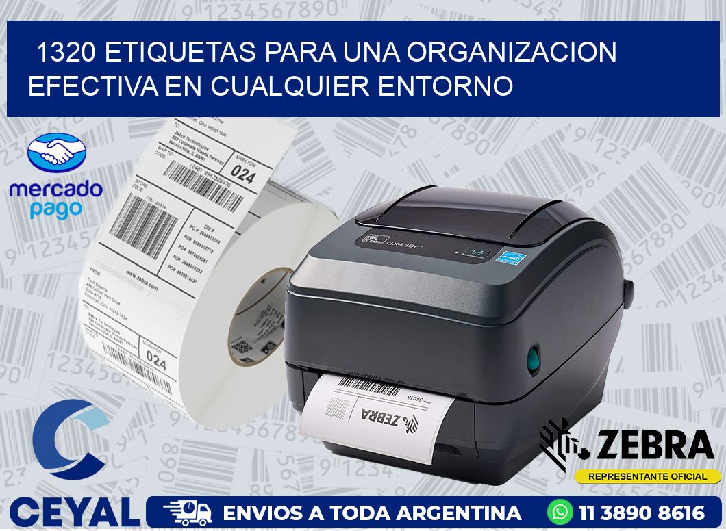 1320 ETIQUETAS PARA UNA ORGANIZACION EFECTIVA EN CUALQUIER ENTORNO