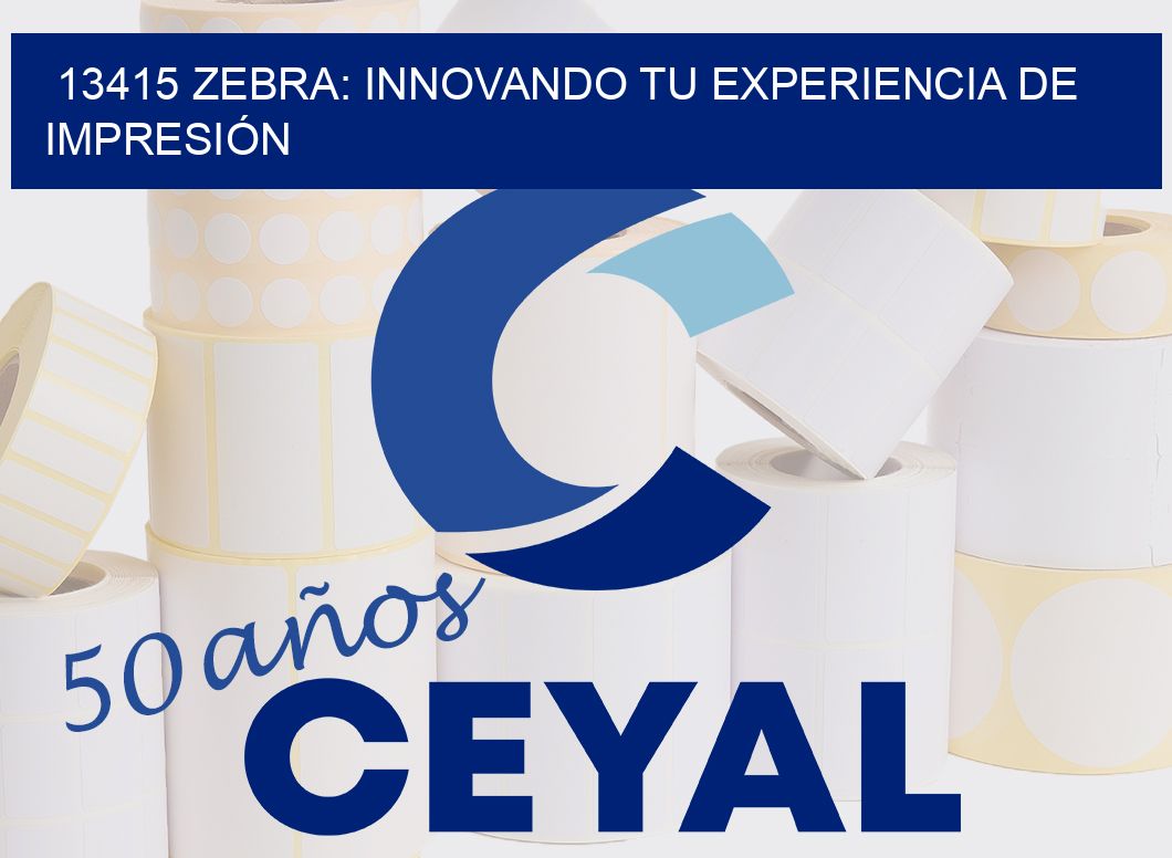 13415 ZEBRA: INNOVANDO TU EXPERIENCIA DE IMPRESIÓN