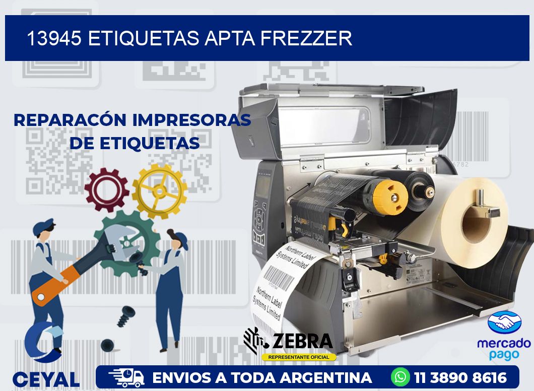 13945 ETIQUETAS APTA FREZZER