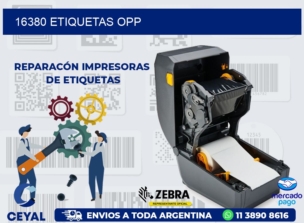 16380 ETIQUETAS OPP