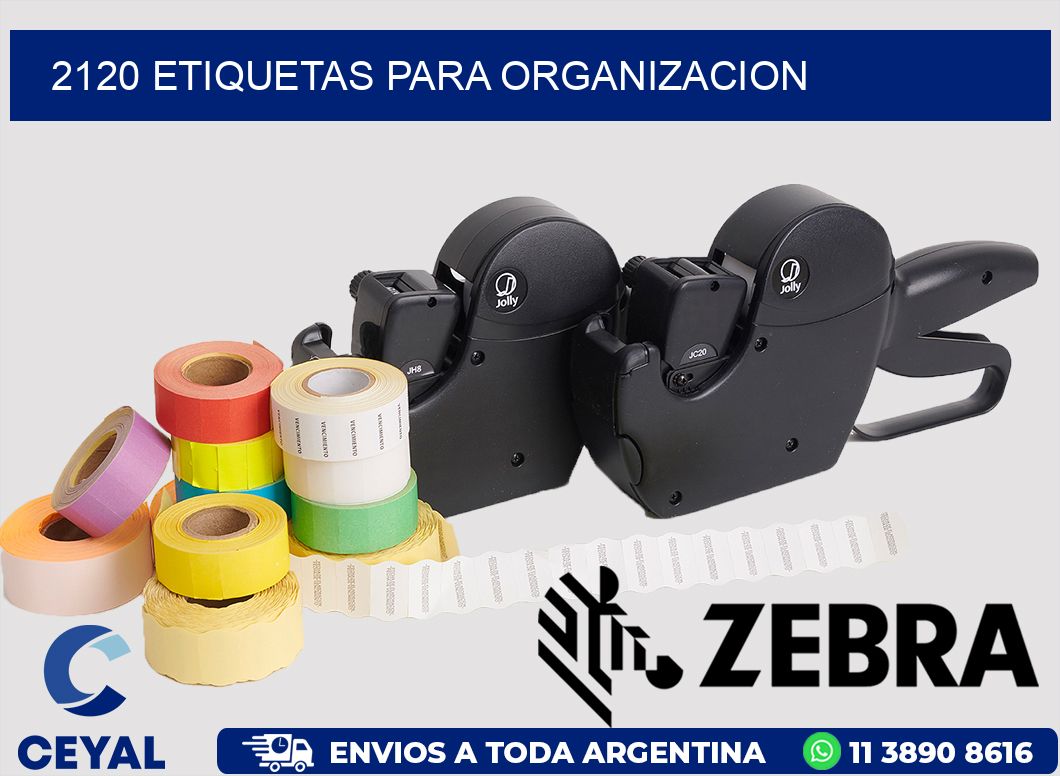 2120 ETIQUETAS PARA ORGANIZACION