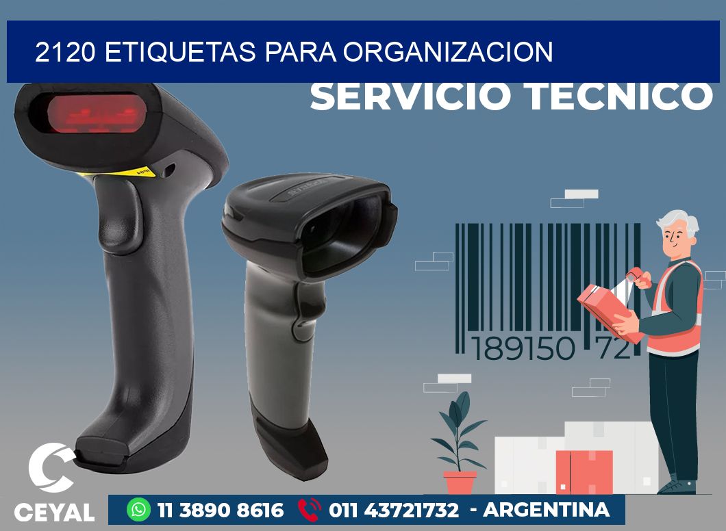 2120 ETIQUETAS PARA ORGANIZACION