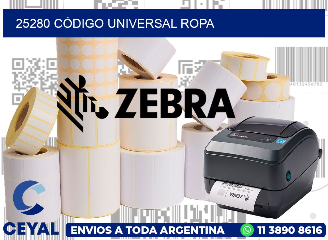 25280 CÓDIGO UNIVERSAL ROPA