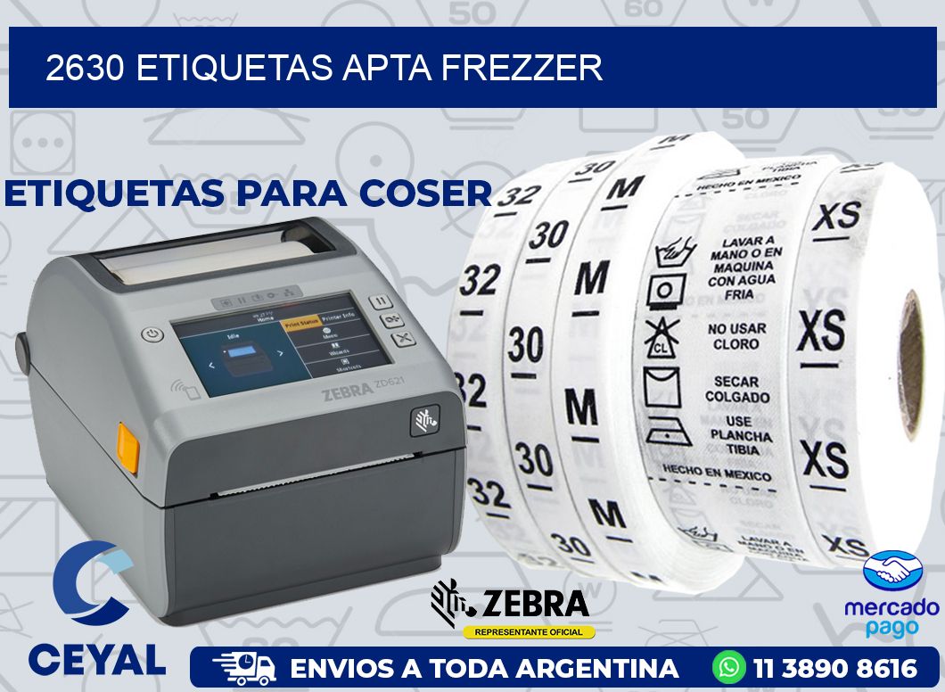2630 ETIQUETAS APTA FREZZER