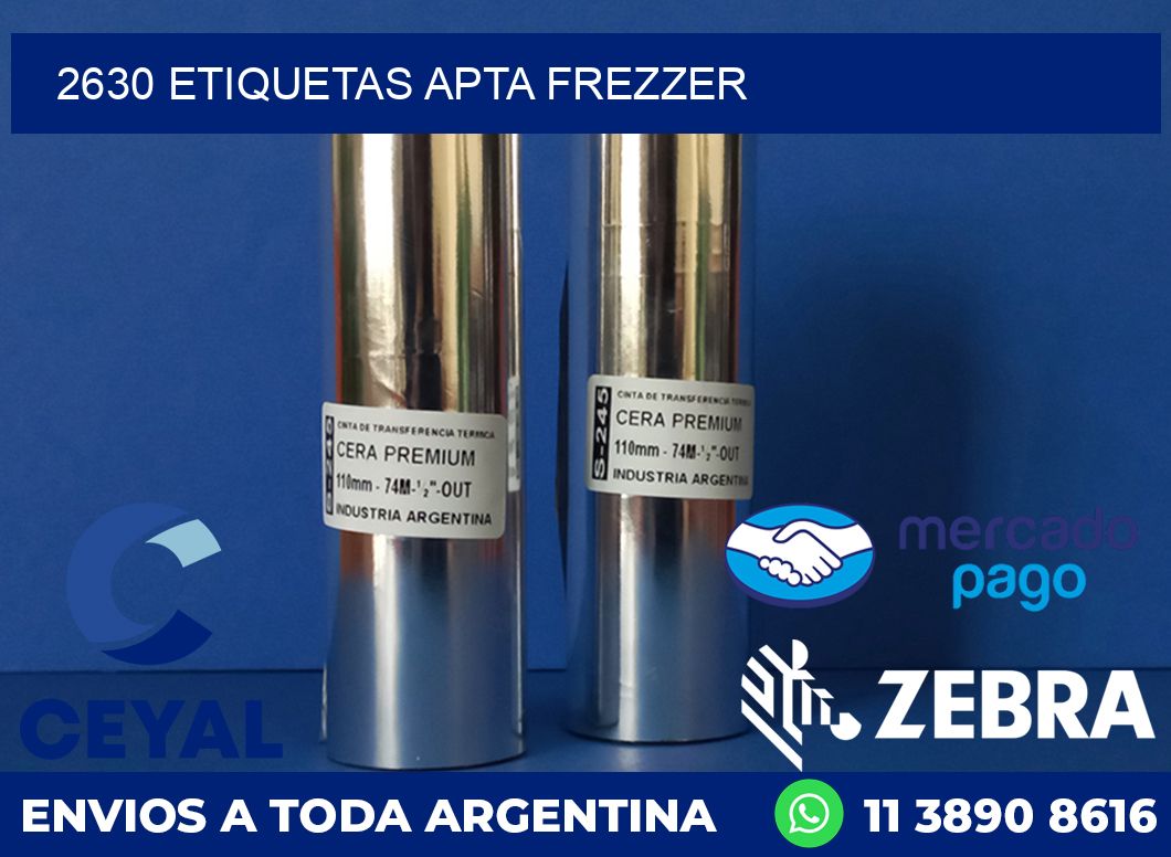 2630 ETIQUETAS APTA FREZZER