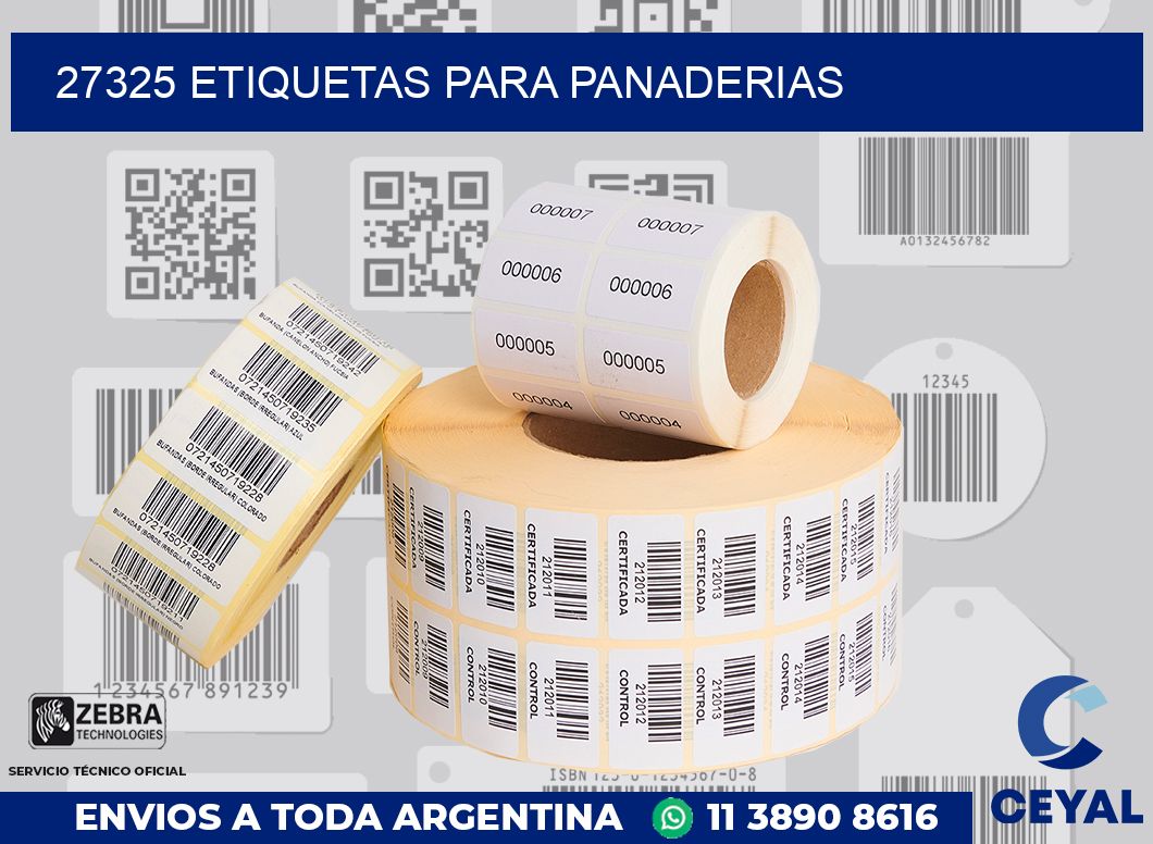 27325 ETIQUETAS PARA PANADERIAS