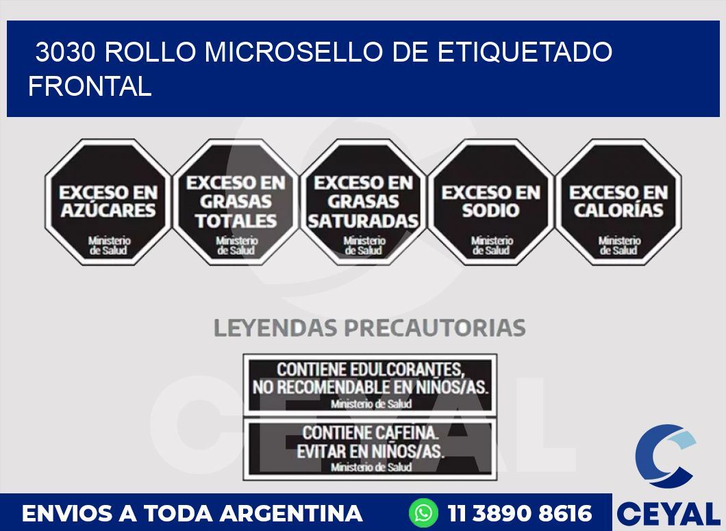 3030 ROLLO MICROSELLO DE ETIQUETADO FRONTAL