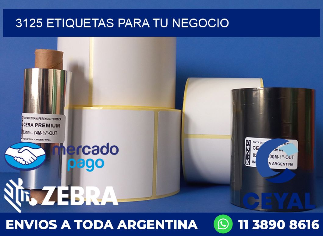 3125 ETIQUETAS PARA TU NEGOCIO
