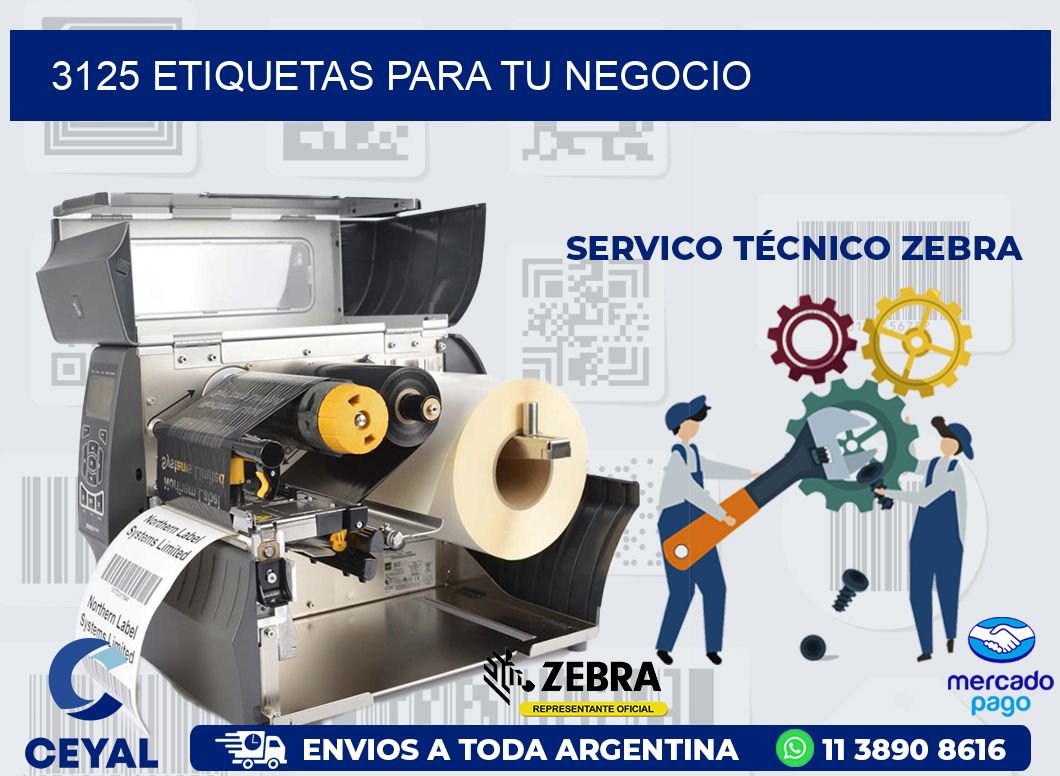 3125 ETIQUETAS PARA TU NEGOCIO