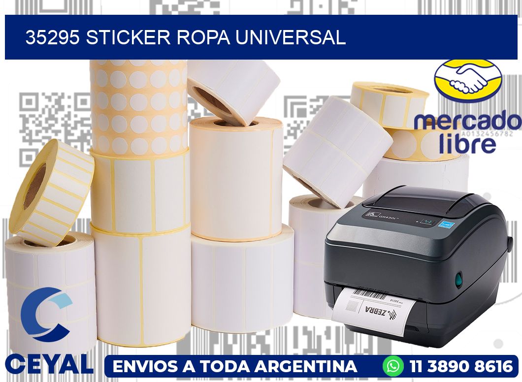 35295 STICKER ROPA UNIVERSAL