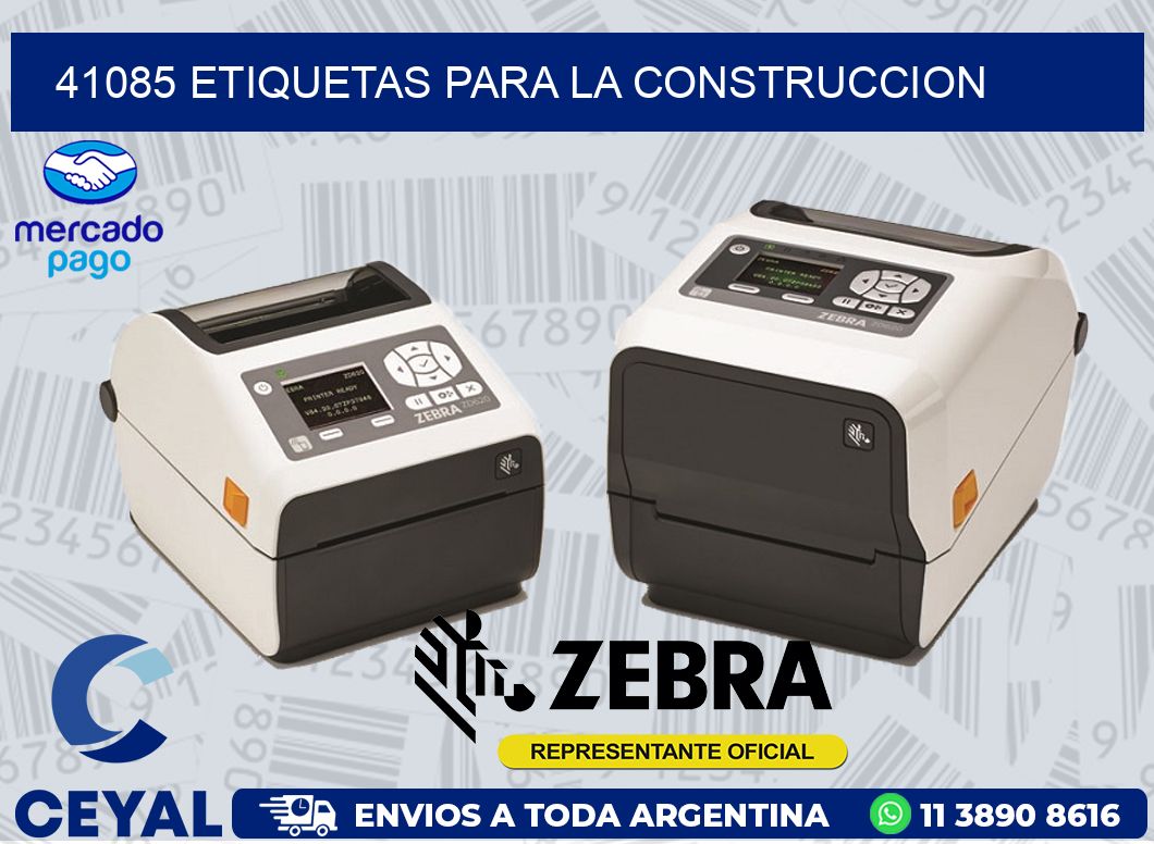 41085 ETIQUETAS PARA LA CONSTRUCCION