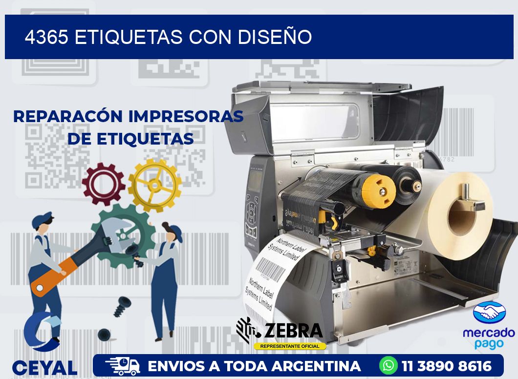 4365 ETIQUETAS CON DISEÑO