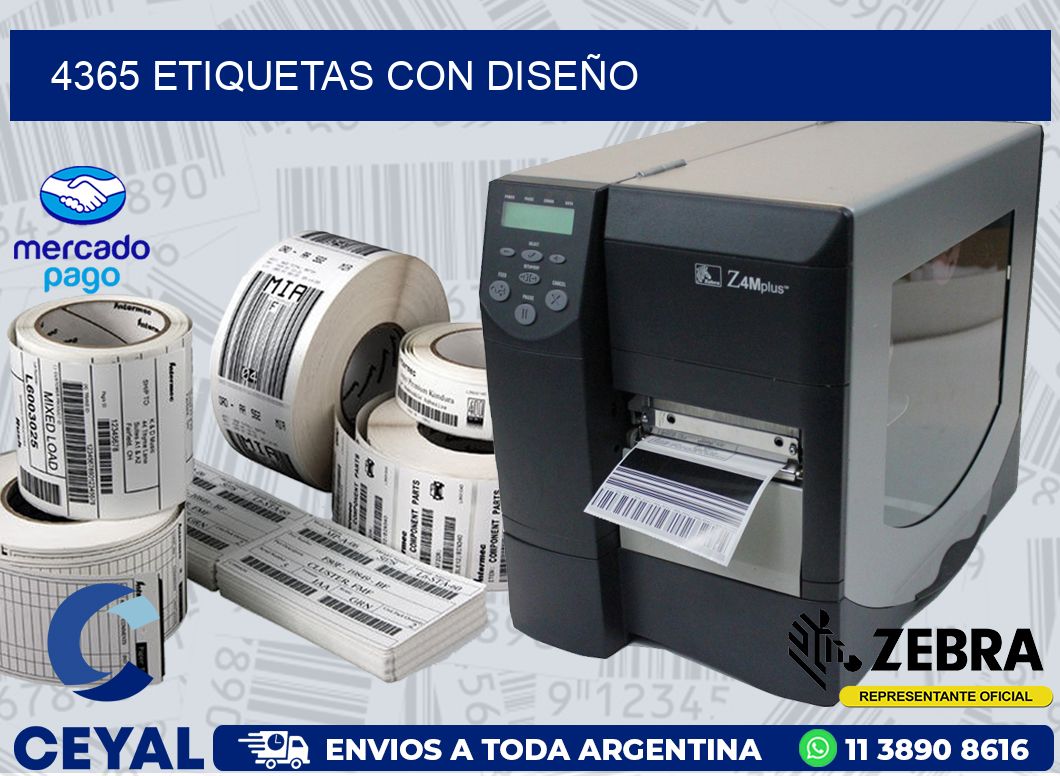 4365 ETIQUETAS CON DISEÑO
