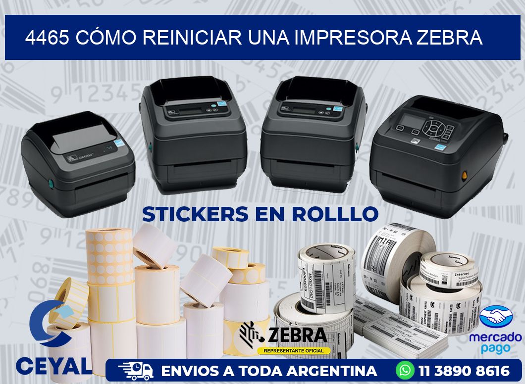 4465 CÓMO REINICIAR UNA IMPRESORA ZEBRA