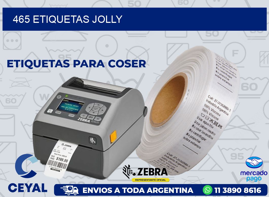 465 ETIQUETAS JOLLY