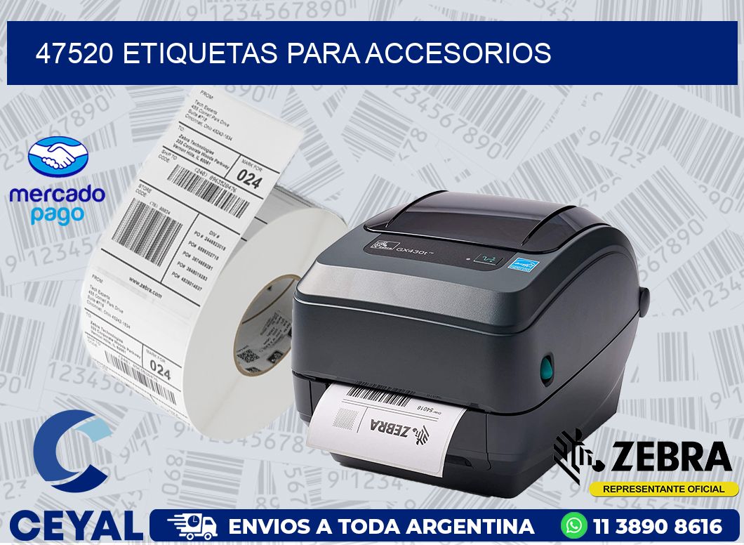 47520 ETIQUETAS PARA ACCESORIOS