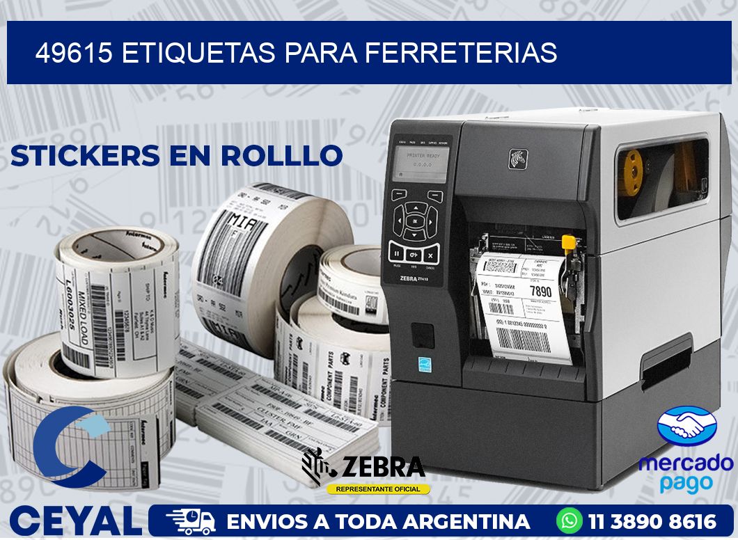 49615 ETIQUETAS PARA FERRETERIAS