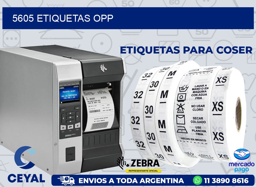 5605 ETIQUETAS OPP