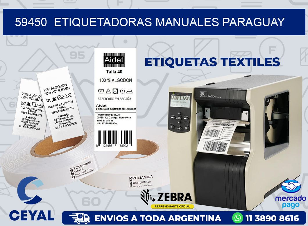 59450  ETIQUETADORAS MANUALES PARAGUAY