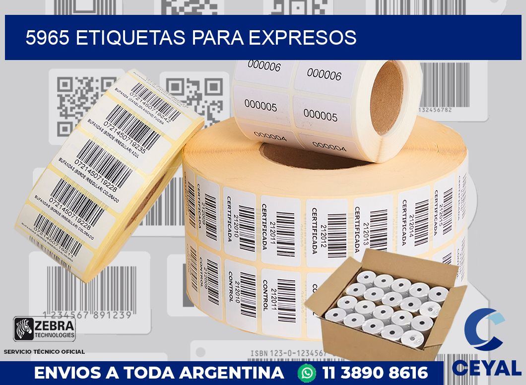 5965 ETIQUETAS PARA EXPRESOS